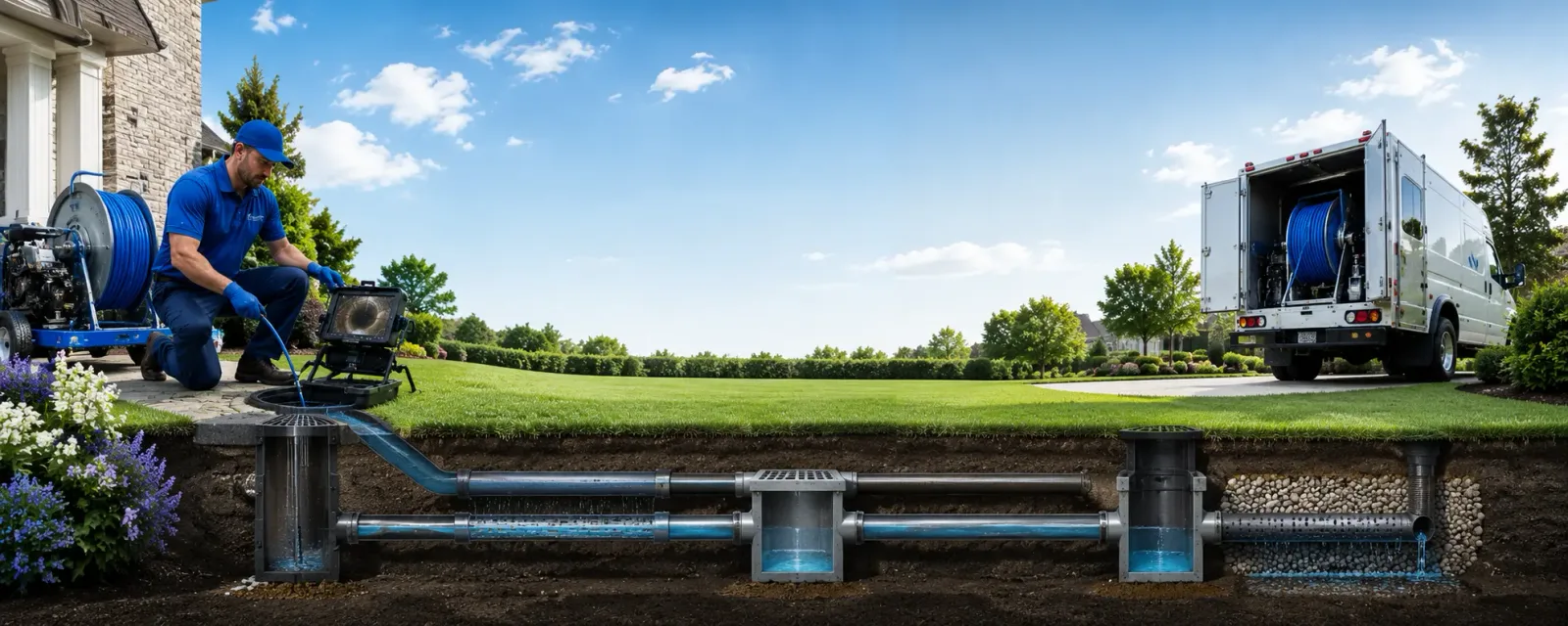 Outdoor drain cleaning information for Charlton, MA